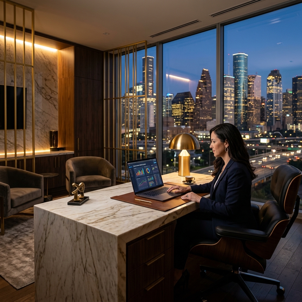 Sleek corporate workspace